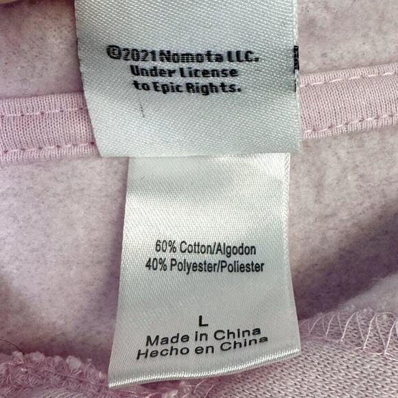 Journey Pale Pink Scarab Logo Hoodie Sweatshirt Women's Size L Stadium Rock Band - Picture 7 of 11